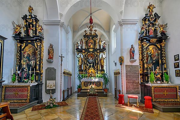 Main altar and side altars