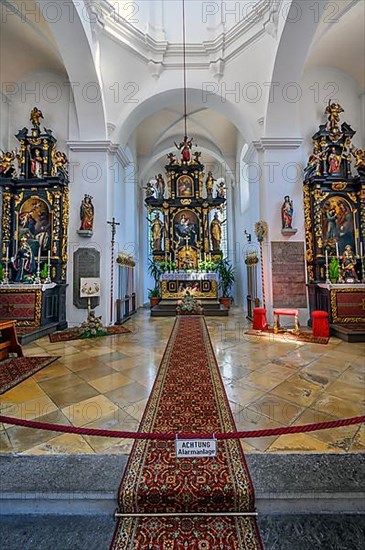 Main altar and side altars