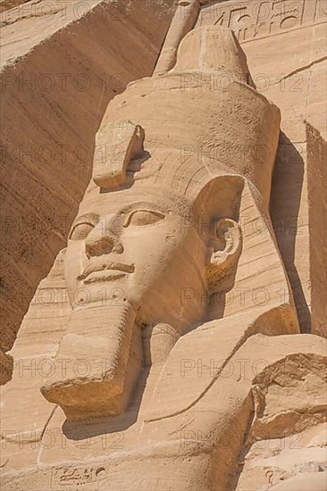 Statue Pharaoh Ramses II Rock Temple Abu Simbel