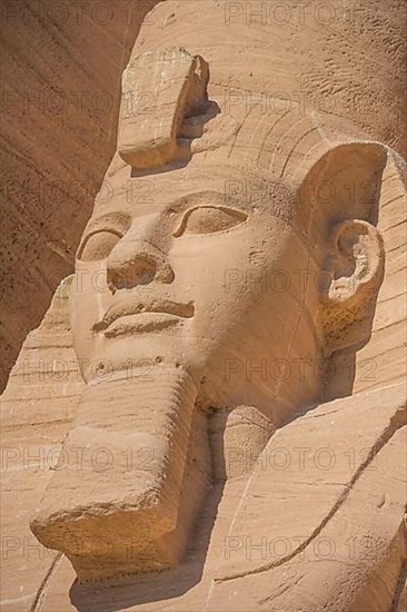 Statue Pharaoh Ramses II Rock Temple Abu Simbel