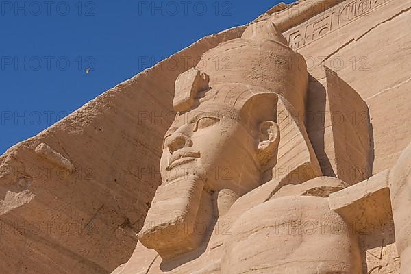 Statue Pharaoh Ramses II Rock Temple Abu Simbel