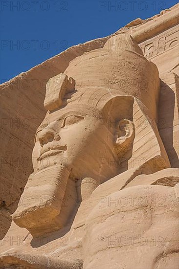 Statue Pharaoh Ramses II Rock Temple Abu Simbel