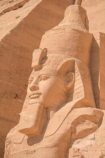 Statue Pharaoh Ramses II Rock Temple Abu Simbel