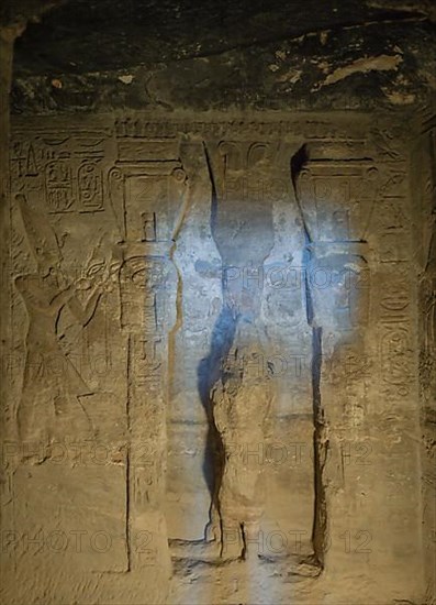 Statue in the Hathor Temple of Nefertari