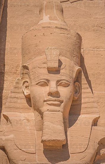 Statue Pharaoh Ramses II Rock Temple Abu Simbel