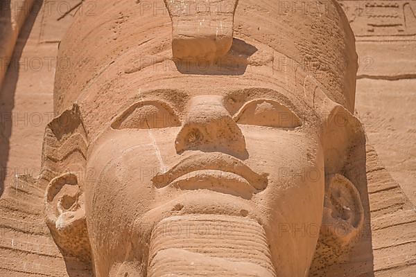 Statue Pharaoh Ramses II Rock Temple Abu Simbel