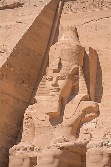 Statue Pharaoh Ramses II Rock Temple Abu Simbel