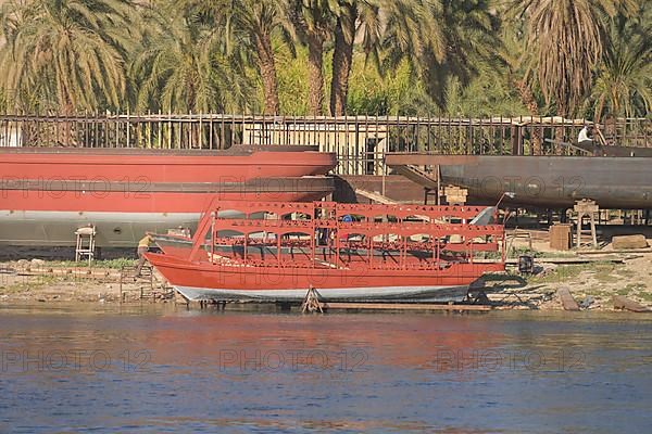 Shipyard on the Nile between Esna and Luxor