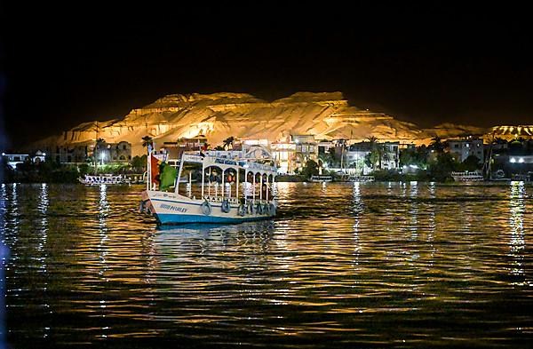 Excursion boat on the Nile at Luxor