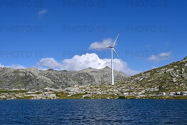 Gotthard Pass wind turbine