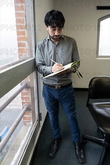 Businessman in his office