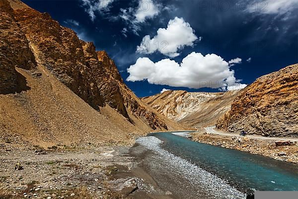 Himalayan landscape in Hiamalayas. Himachal Pradesh