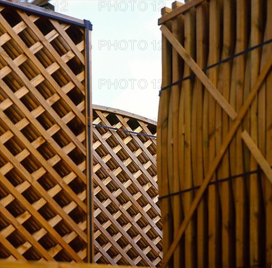 Wooden partition wall