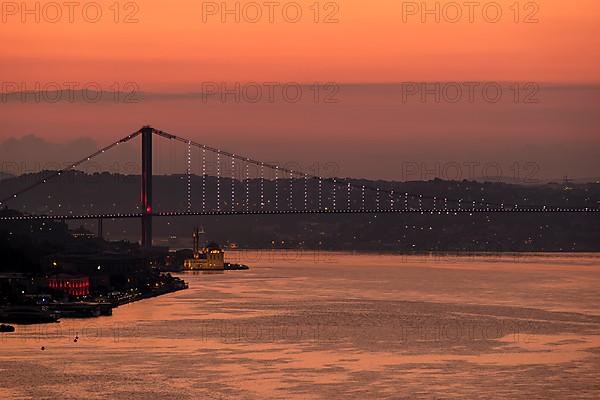 Bosphorus at sunsise in Istanbul