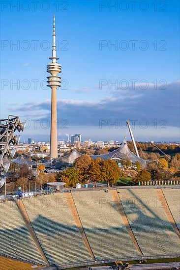 Olympic tower and tent roof of the Olympic swimming hall