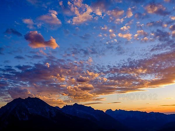 Silhouette of Watzmann