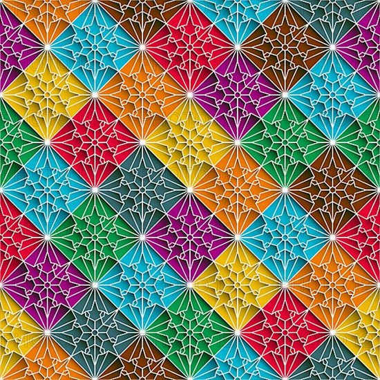 Decorative mosaic background in colors