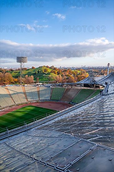 People on the Tent Roof of the Olympic Stadium