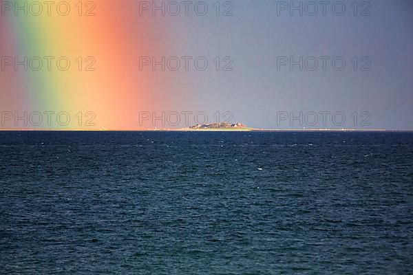 View of the sea in the evening