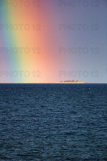 View of the sea in the evening