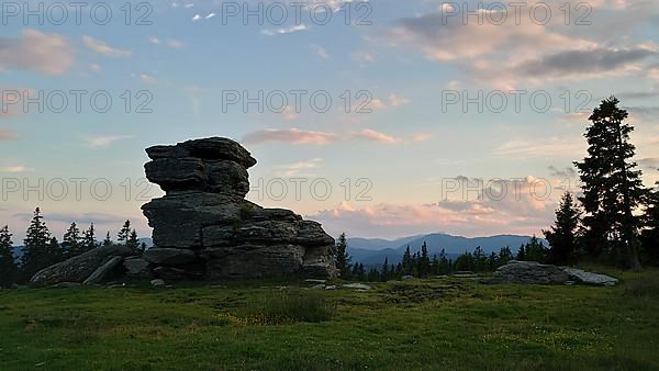 Evening atmosphere Teufelsstein