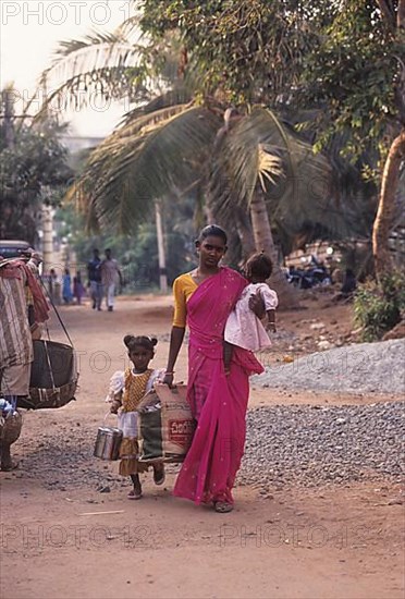 Mother and daughters in Visakhapatnam or Vizag