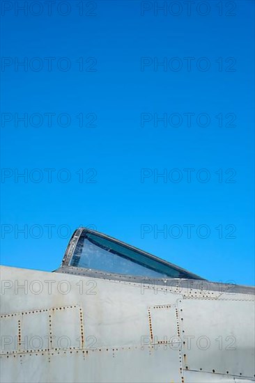 Side and detail view of airplane cabin