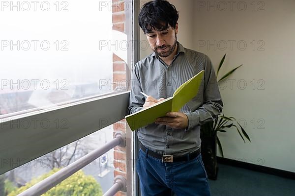 Businessman in his office