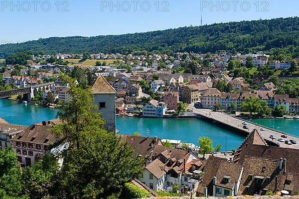 View of the town and the Rhine from the Munot town fortress