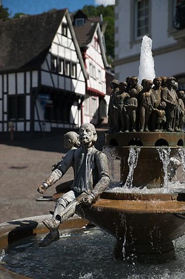 Fountain on the market square in Linz am Rhein