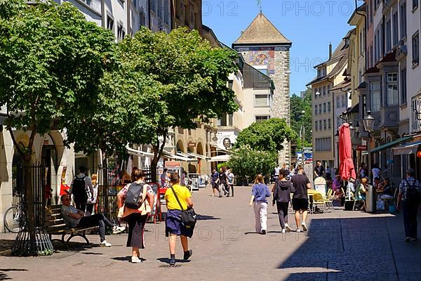 Pedestrian zone with Schwabentor