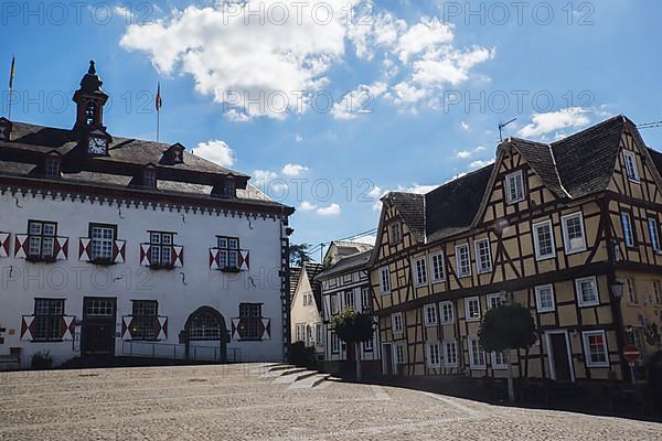 Historic city centre in Linz am Rhein