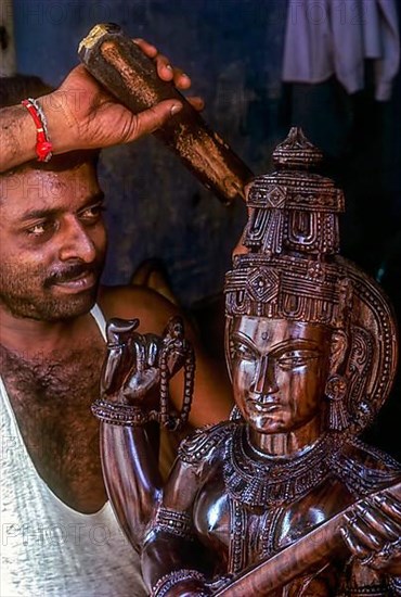 Sandal wood carving at Mysuru Mysore