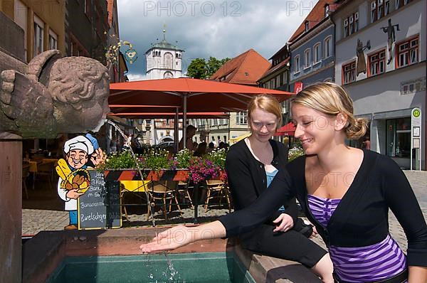 Fountain with Marian column