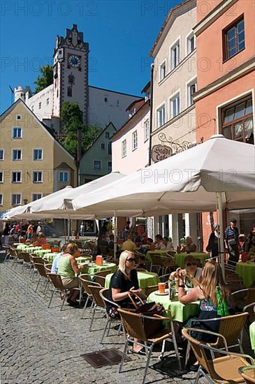 Pedestrian zone and high castle