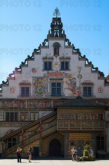 Town hall with flight of steps