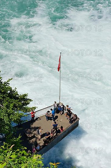 Viewing platform at the Rhine Falls