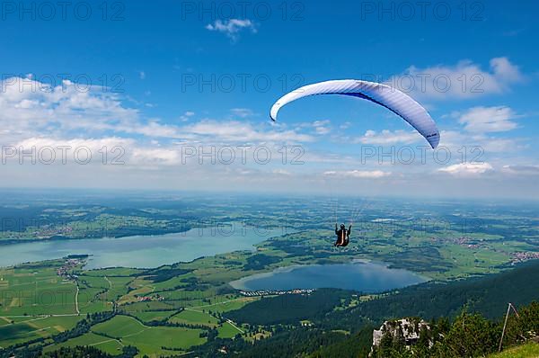 Hang glider on Tegelberg