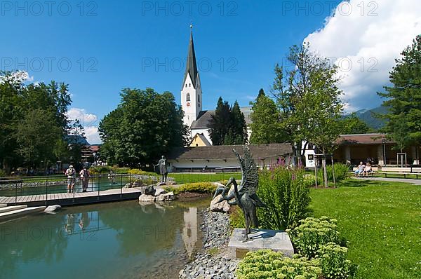 Spa park and church