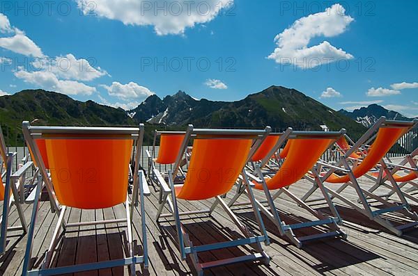 Deck chairs on Kanzelwand