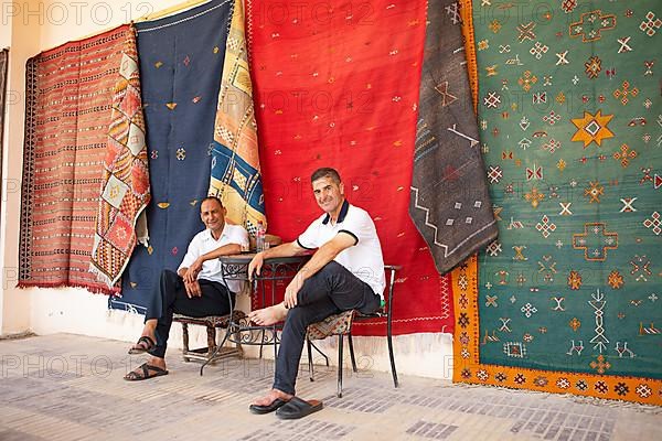 Moroccan men taking a coffee break