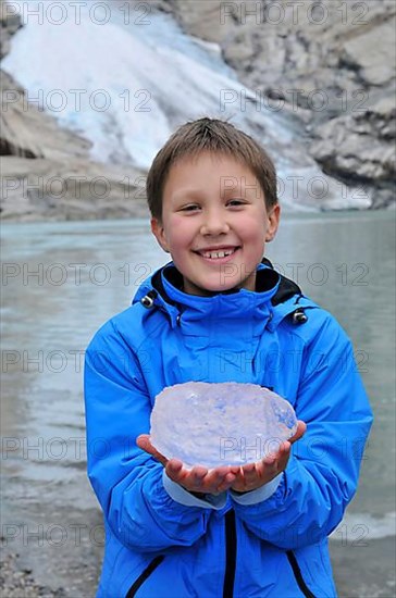 Boy with ice