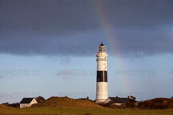 Rainbow over lighthouse