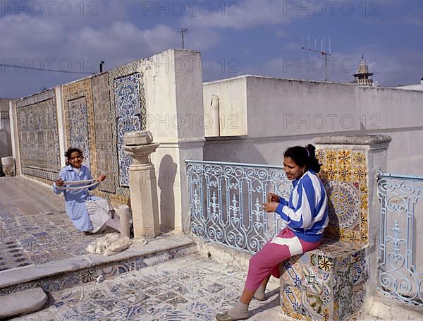 Tunisia. Girl in Tunis ca. 1990