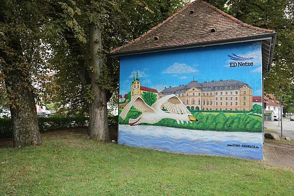 Graffiti with the sights of the castle