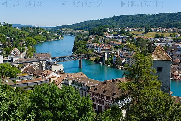 View of the town and the Rhine from the Munot town fortress