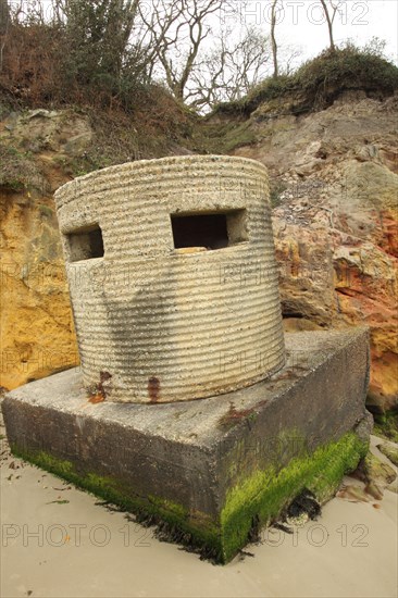 World War II FW3 Type 25 Pillbox on the Beach