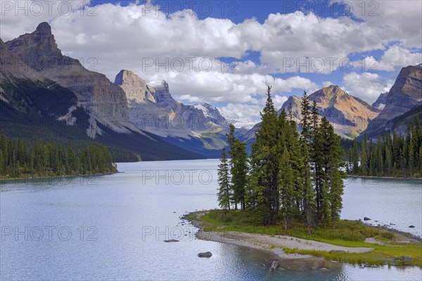 Spirit Island in Maligne Lake