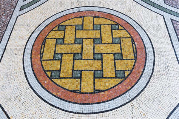 Detail of the mosaic pavement