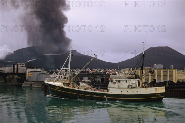 Fishing boat leaving the harbour